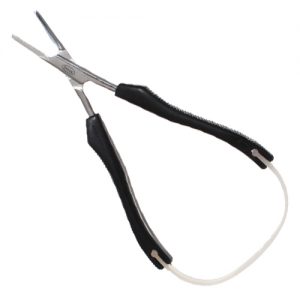 Pliers gripping short nose, Diagonally serrated jaws
